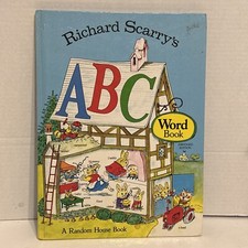 Richard Scarry's ABC Word Book - Hardcover- VERY GOOD 1971 First Edition