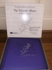 Creative Memories VTG Album Triumph Forget Me Not With Pages NEW