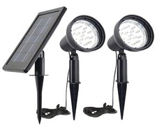 SUNLONG Solar Powered Spot Lights Outdoor Waterproof 2 in 1 Bright Solar Spot...