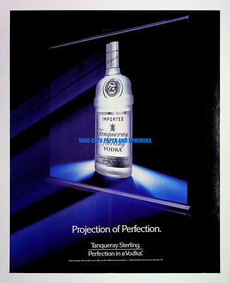 Tanqueray Sterling Vodka 1990 Trade Print Magazine Ad Alcohol Poster ADVERT