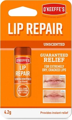 O'Keeffe's Lip Repair Balm 4.2g For Extremely Dry Cracked Lips UK