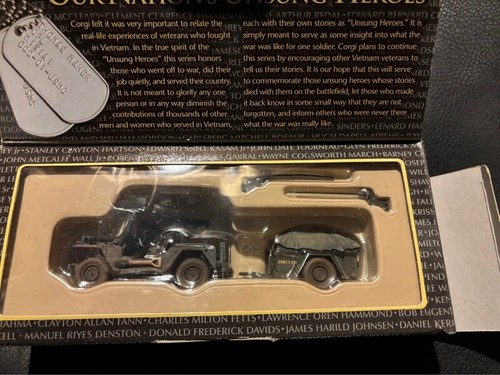 Corgi Unsung Heroes Jeep Mutt and Trailer. 1:43 scale