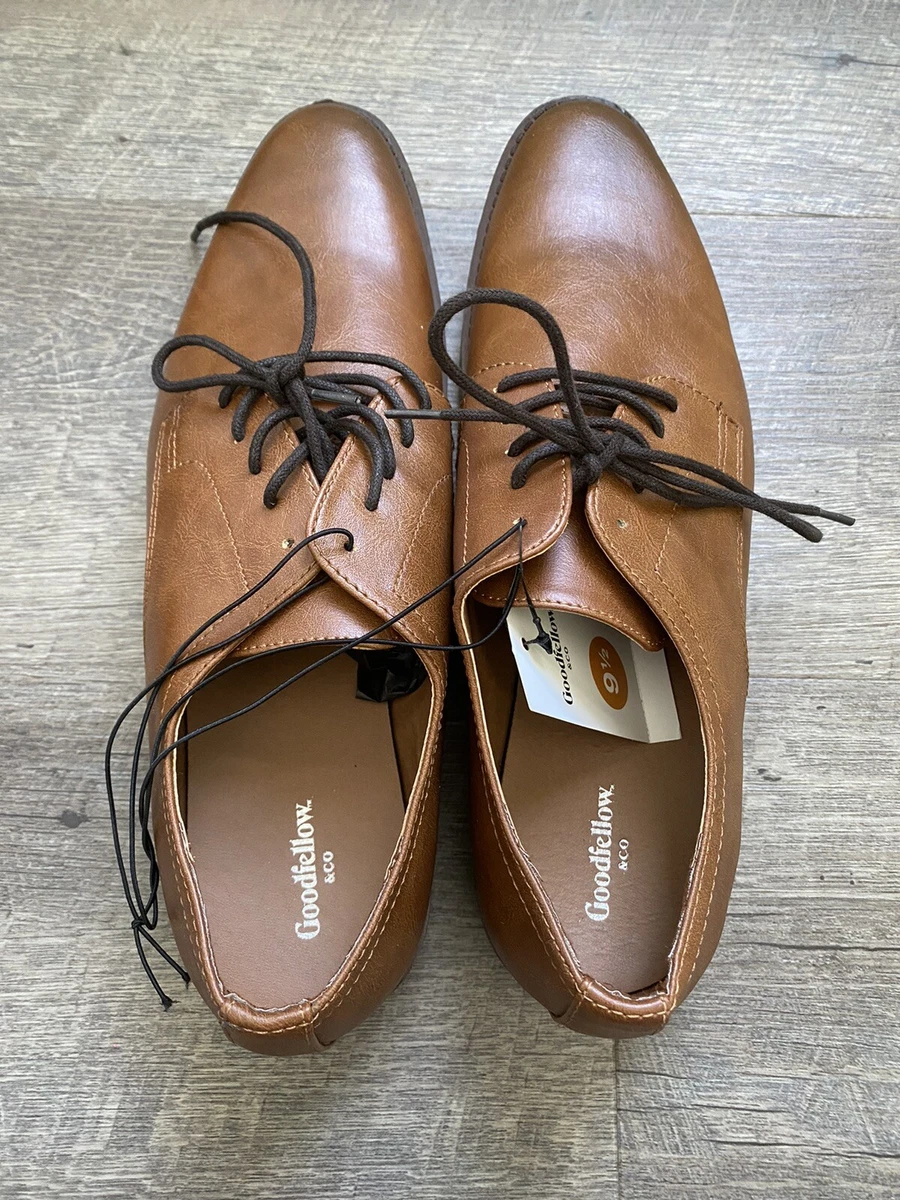 Goodfellow Co Men s Benton Oxford Dress Shoes Brown 9.5 NWT