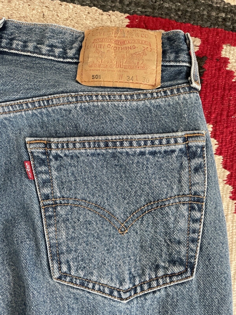 Vintage Levis 501XX Distressed Faded Jeans Denim 90s Actual Vintage Levis 501XX Distressed Faded Jeans Denim 90s Actual