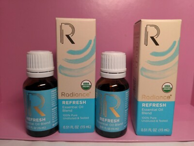 Lot of 2 Radiance Refresh Essential Oil Blend   15ml 100% Pure undiluted &Tested