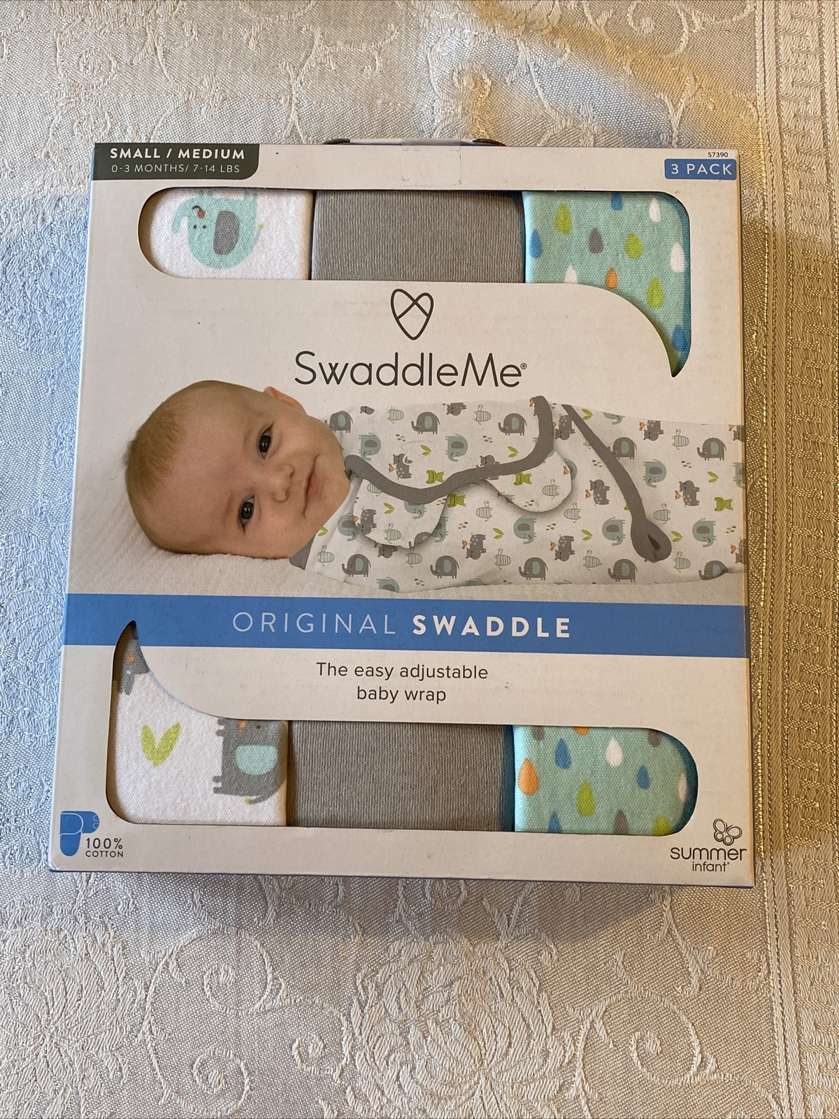 NEW SwaddleMe Original Swaddle Wrap 03 Months S/M 3PK 100 Cotton eBay