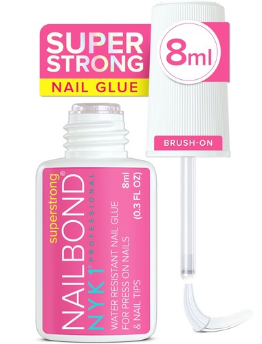 Super Strong Nail Glue For Nail Tips Acrylic Nails and Press On Nails 8ml NYK
