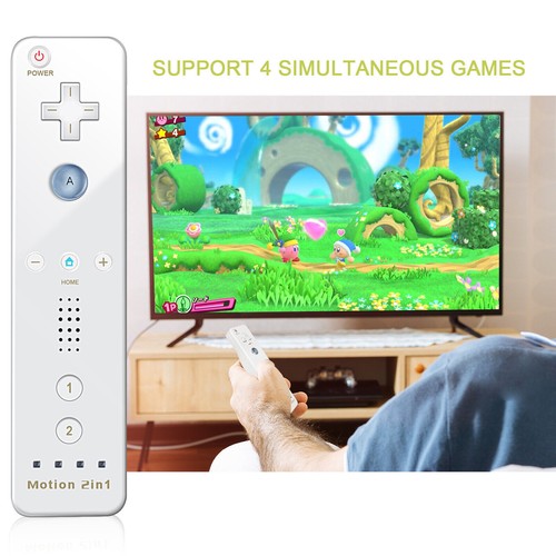Weiß Wiimote mit Motion Plus, Fernbedienung Nunchuck Für Nintendo Wii / WIIU GZ - Bild 2 von 19