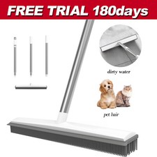 2024 RUBBER BROOM BRUSH PET HAIR REMOVER RUBBER BRISTLE CARPET CLEANING BROOM