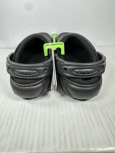 Crocs Classic Lined Overpuff Clogs Mens 9 Womens 11 Black Slip On Shoes Comfort - Picture 4 of 7
