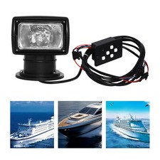 New 100W 360° Rotating Remote Control Searchlight Spotlight for Boat Car Offroad