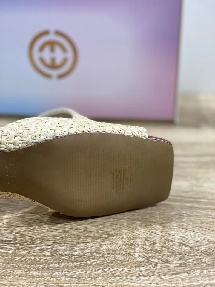 Cecelia New York Sandalo Ciabatta Donna Naturale Casual Luxury Woman Sandal 37 - Imagen 4 de 4