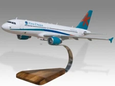 Airbus A320 First Choice Airways Desk Wood Airplane New Model Small Scale 1/130