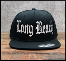LONG BEACH OLD ENGLISH SNAPBACK BASEBALL CAP  LONG BEACH CITY  SNOOP DOGG CALI