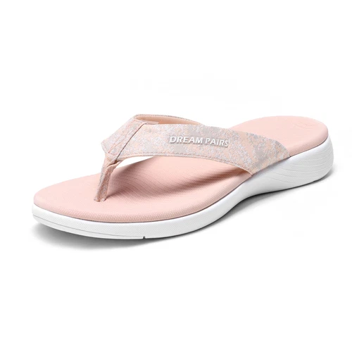 Women Arch Support Flip Flops Thong Sandals Outdoor Walking Beach Sandals - Picture 26 of 29