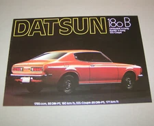 Prospectus/Brochure - Nissan Datsun 180 B Saloon, Estate And Coupe