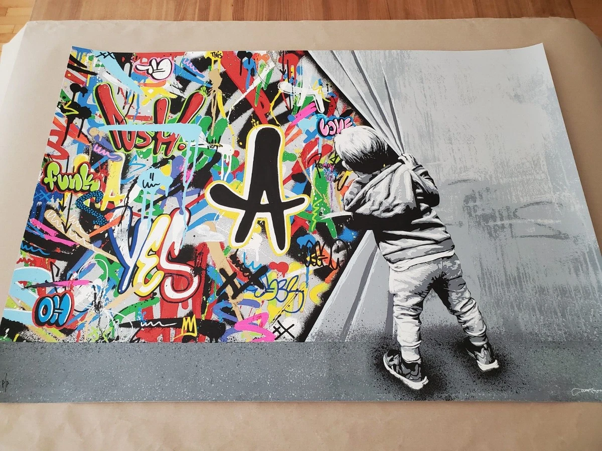Martin Whatson Beyond the Wall print MINT S/N 2022 COA Graffiti