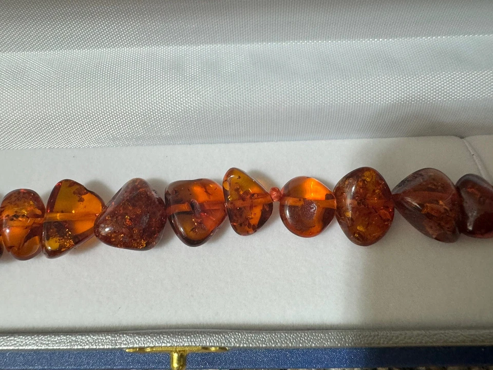 Flower amber bracelet 8cm ( Natural Amber ) - Image 2 of 4