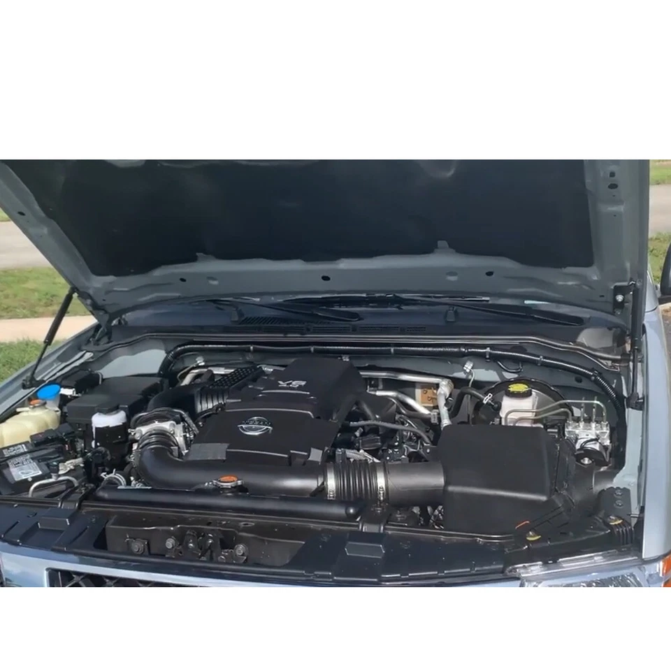 Soporte elevador capó amortiguador puntales de gas capó delantero 2 piezas para Nissan Frontier Navara Foto 4 de 4