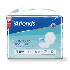 Attends - Contours regular 7 - Incontinence Pads - 1 pack of 28