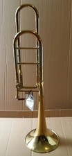 FOR PARTS  TEMPEST TROMBONE GOLD SILVER TONE