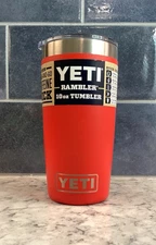 YETI RAMBLER 10 oz. TUMBLER  *RESCUE RED*   NEW