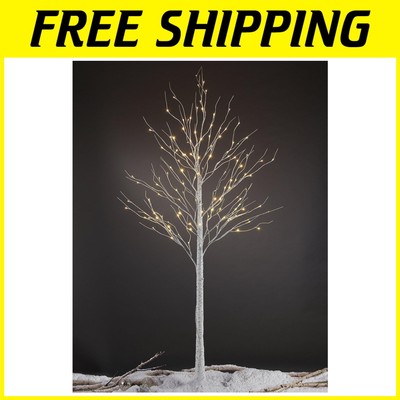 Unique 8FT Birch Tree with 132 LEDs - Perfect Energy-Saving Home Decor Solution