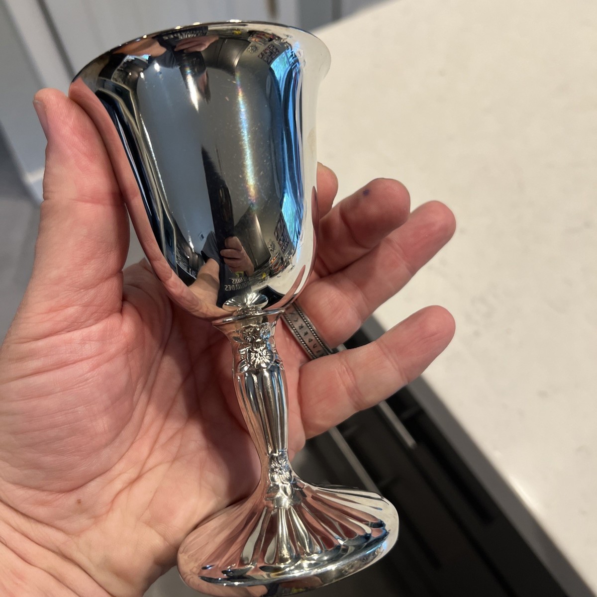 International Silver Company Wine Goblet Silver Plated Vintage - Excellent  Cond!