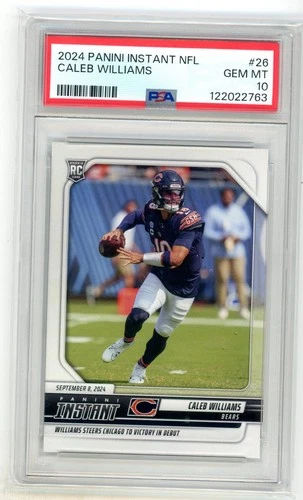 2024 Panini Instant NFL #26 Caleb Williams RC Rookie /4535 PSA 10 GEM #4 (EN)