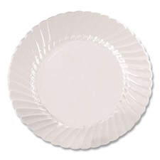 WNA RSCW101212 10.25" dia Plastic Classicware Plates - Clear (144/Carton) New