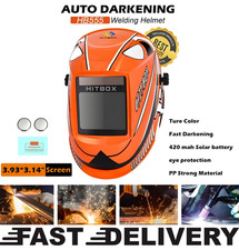 Large View Auto Darkening Welding Helmet Solar TIG MIG ARC Welder Mask Grind