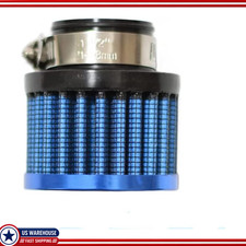 25mm Air Intake Cone Filter 1 Inlet Universal Adjustable Clamp Blustyle Blue