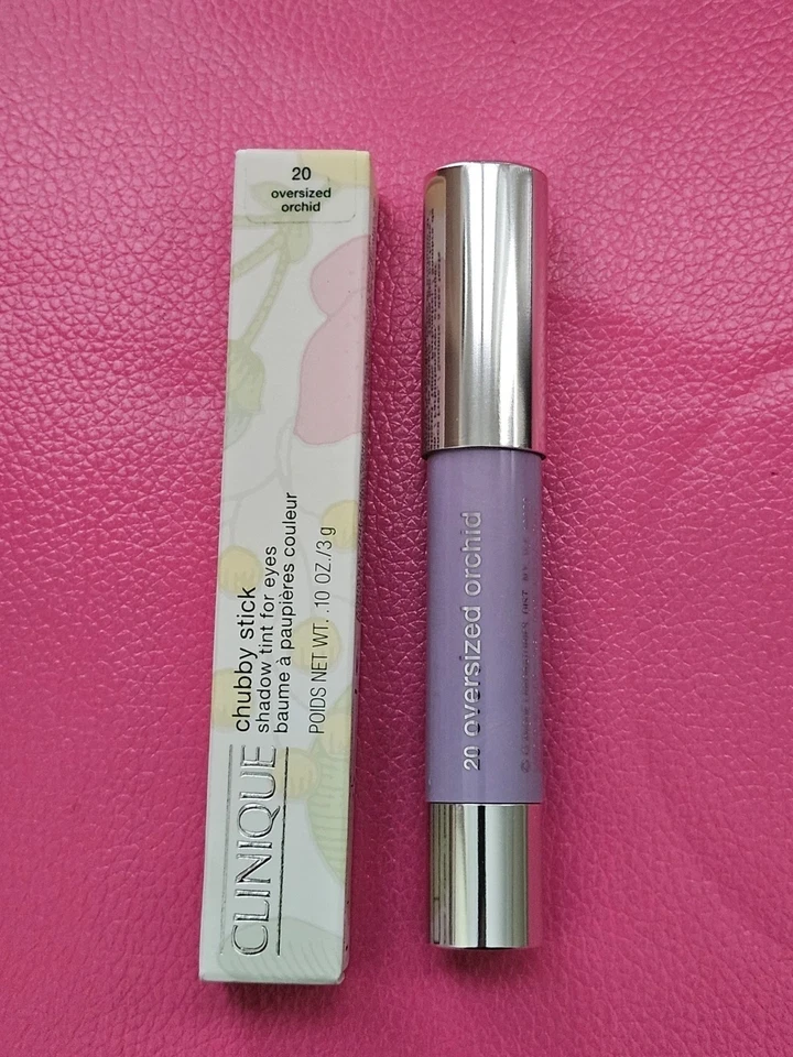 Clinique Chubby Stick Shadow Tint For Eyes~20 Oversized Orchid~Full Size~NIB - Image 2 of 2