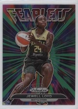 2022 Panini Prizm WNBA Fearless Green Prizm Jewell Loyd #10 11ba
