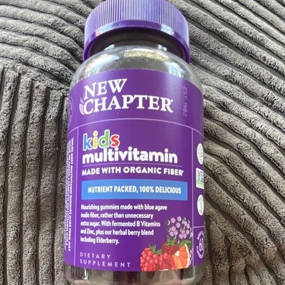 New Chapter Kids Multivitamin Berry Citrus 60 Gummies Certified Organic Non-GMO