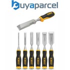 Dewalt DWHT16852-9 6pc Wood Chisel Set and Side Strike 25mm Chisel DWHT0-16065