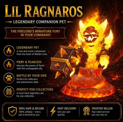 World of Warcraft - Lil Ragnaros Companion Pet - WoW [GLOBAL] INSTANT