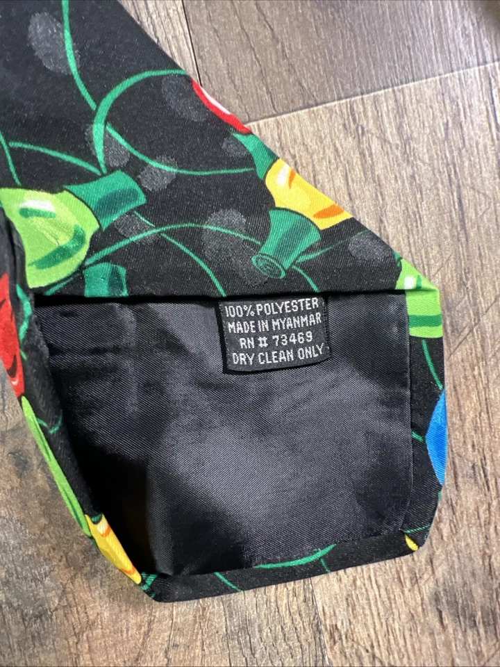 Винтажный Looney Toons Рождественский Санта Клаус Галстук Bugs Taz Daffy Duck Tweety Porky. - Изображение 4 из 4