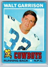 1971 Topps - Walt Garrison #8 (RC) - VG-EX *TEXCARDS*