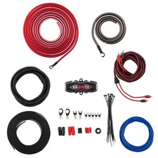 DS18 AMPKIT8 Gauge Amp Kit Amplifier Install Wiring 8 Ga Pro Installation Cab...