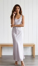 Express Gray/Silver Elegant Slip Dress NWT XS