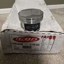 Icon Piston Set - Ford 289 302 Premium Forged Pistons 4.0300 Bore Ic736.030