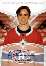 2020-21 Upper Deck Ultimate Collection Rookie Autograph Cameron Hillis RC Auto