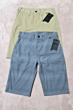 Hurley Big Boys' Chino Walk Shorts Gray/Brown Size 18