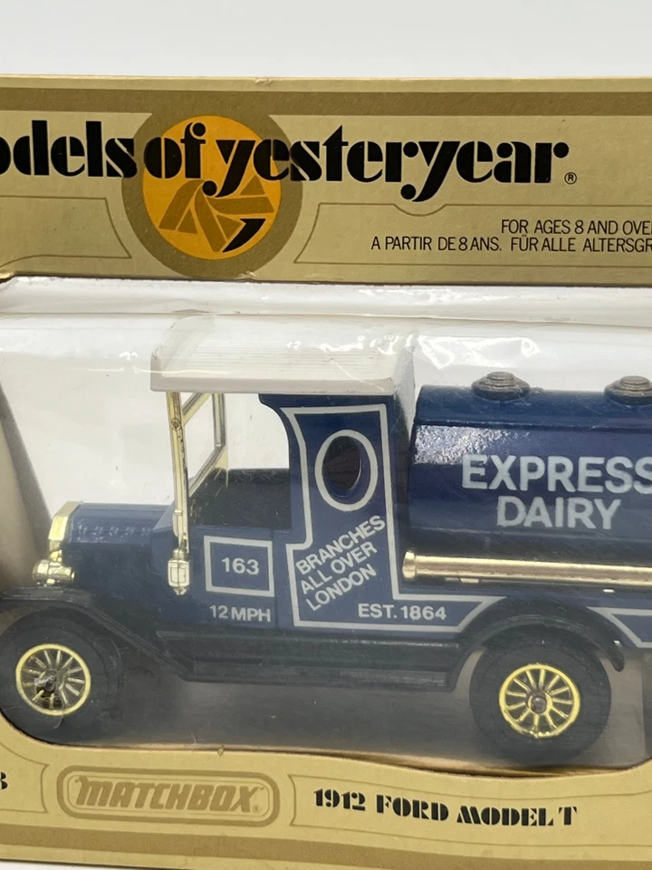 Matchbox Models of Yesteryear Y-3 1912 Ford Model T Express Dairy Tanker Truck - Image 4 of 4