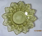 Vtg Petal AMBER Glass Bread & Butter 6 1/2" Plate VASBP-6.5A