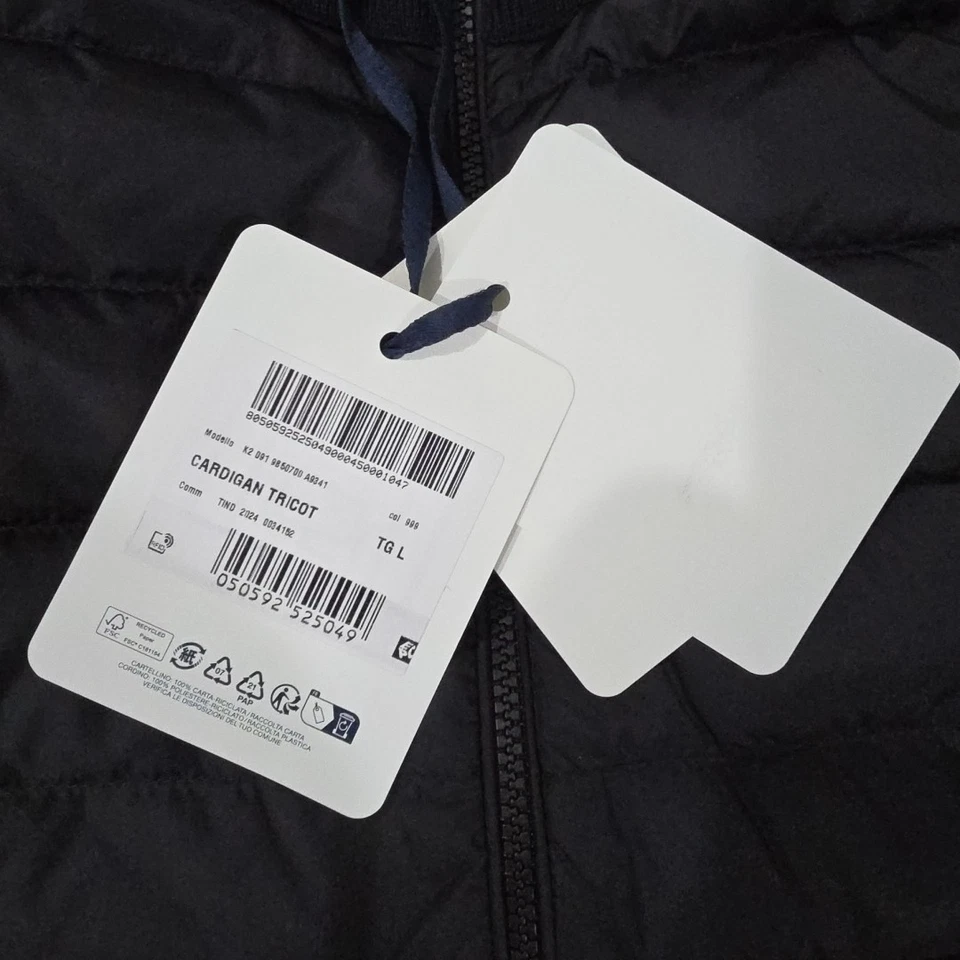 NEW! Men’s Moncler Padded Wool Zip-Up Cardigan - L ($1,670.00 VALUE!!) - Image 2 of 4