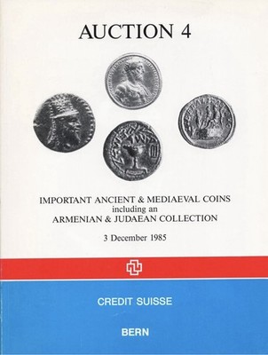 CREDIT SUISSE Auction 4 ancient & medieval coins including Armenian Jedaean