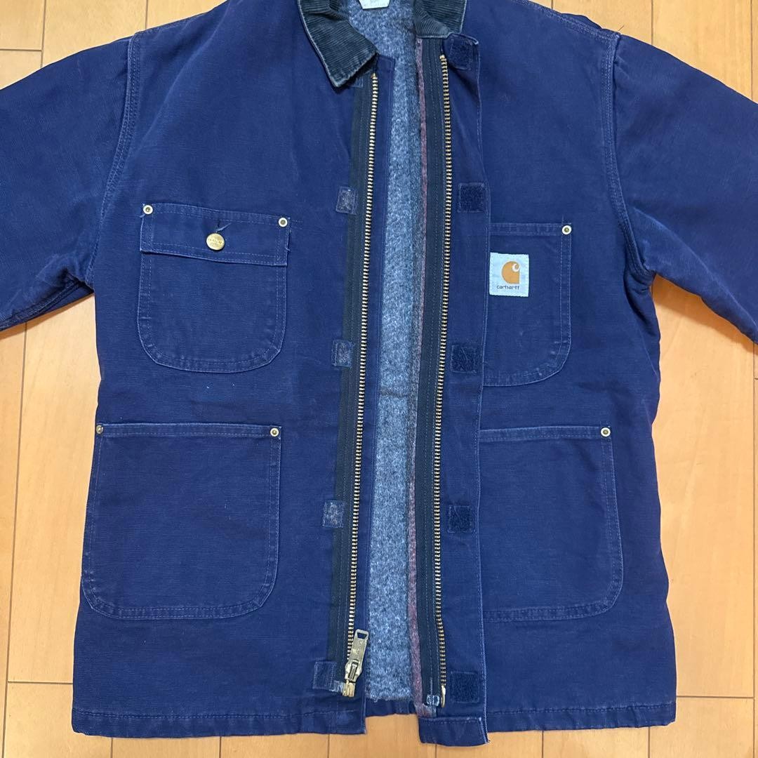 Carhartt Chore Coat Navy Star Tag 80S Zip Stussy Original No.ch592 thumbnail 4