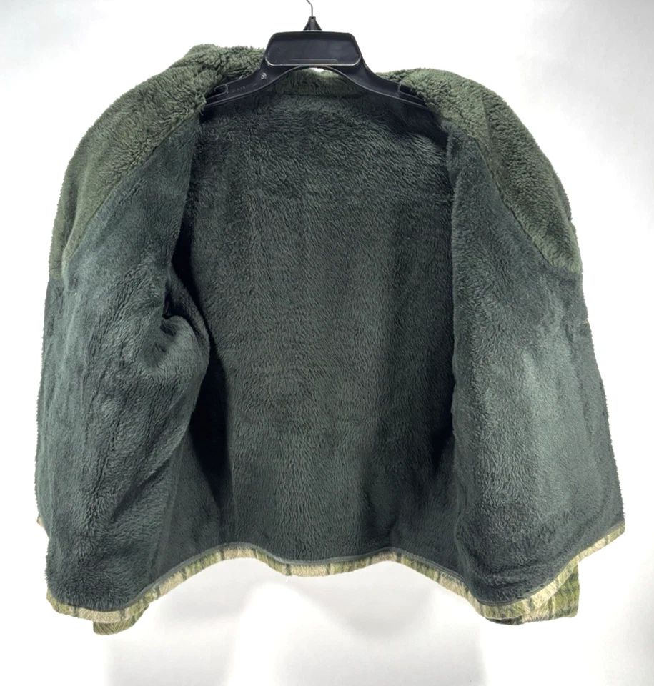 VTG 1960-70s Wool Green Plaid Sherpa Lined Coat Jacket Unisex No Size Tag - Image 3 of 4